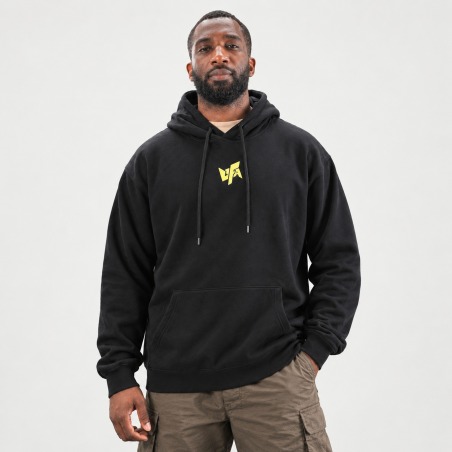 Black Hoodie — UFA 2025, front