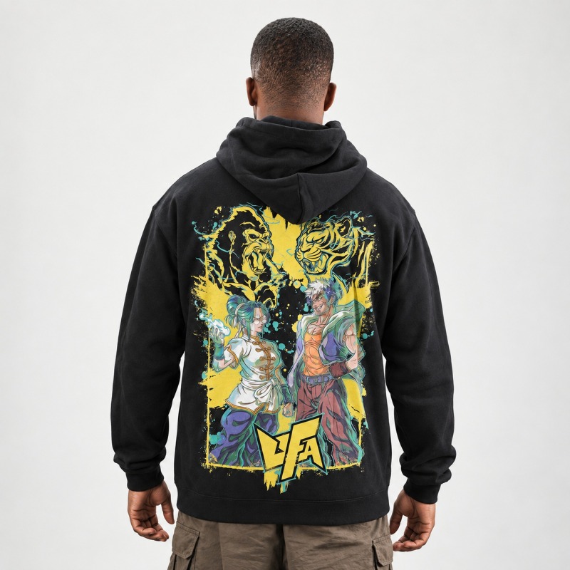 Hoodie Noir — UFA 2025, dos