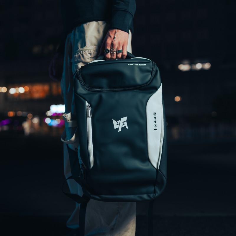 Backpack — UFA, front, hand-carried
