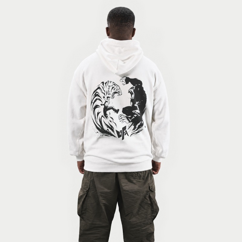 White Hoodie — UFA 2025, back, view 2