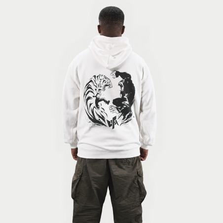 White Hoodie — UFA 2025, back, view 2